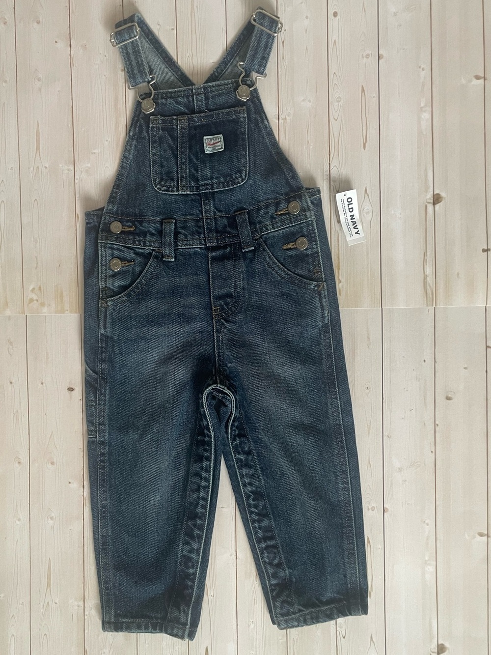 Old Navy Dark Blue Denim Kids Overalls